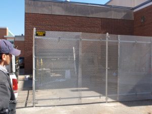 welded wire fencing enclosure