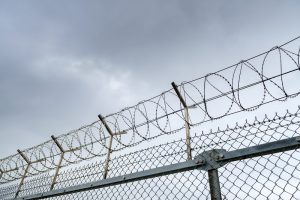 Razor wire anti-climb fence